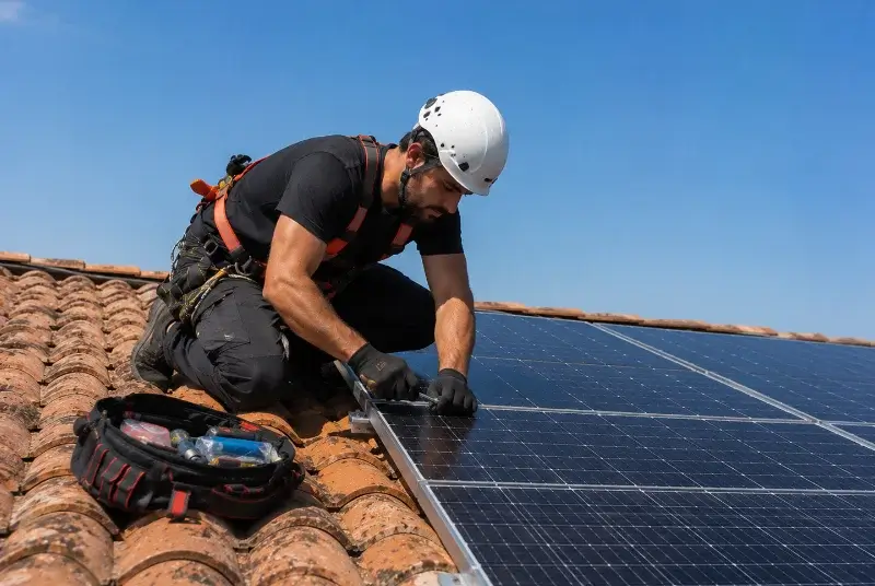 Maintenance et monitoring de panneaux solaires aux Nouillers